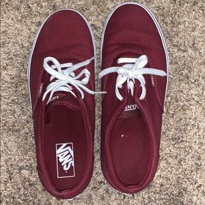 Woman’s size 9.5 maroon vans